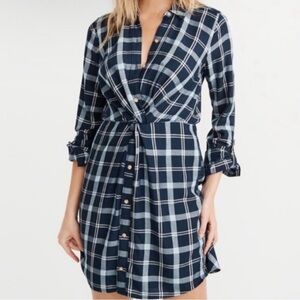 Abercrombie & Fitch plaid shirt dress